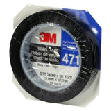 3M 471 Vinyl Tape, Black, 3/4 in x 36 yd, 5.2 mil (7000047457) (48 Pack) - 8