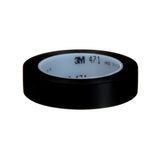 3M 471 Vinyl Tape, Rubber Adhesive, Black, 1 in x 36 yd, 5.2 mil (7000047458) (36 Pack) - 4