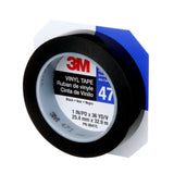 3M 471 Vinyl Tape, Rubber Adhesive, Black, 1 in x 36 yd, 5.2 mil (7000047458) (36 Pack) - 8