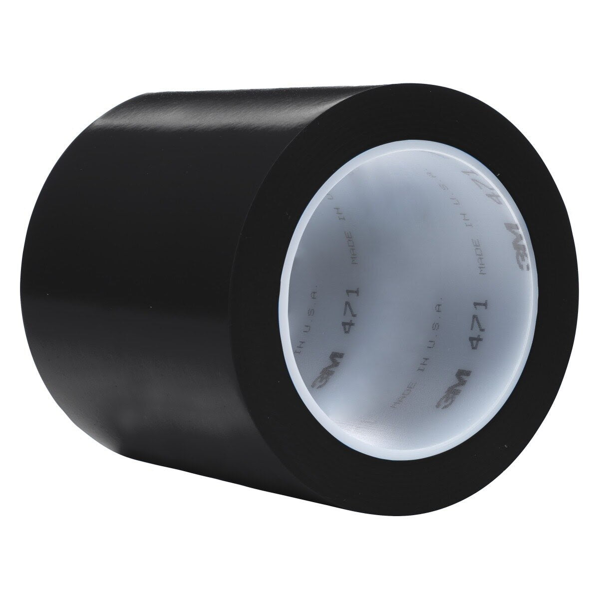 3M 471 Vinyl Tape, Black, 4 in x 36 yd, 5.2 mil (7000047460) (8 Pack)