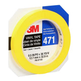 3M 471 Vinyl Tape, Yellow, 1/2 in x 36 yd, 5.2 mil (7000047466) (72 Pack) - 4