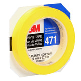 3M 471 Vinyl Tape, Yellow, 3/4 in x 36 yd, 5.2 mil (7000047467) (48 Pack) - 4