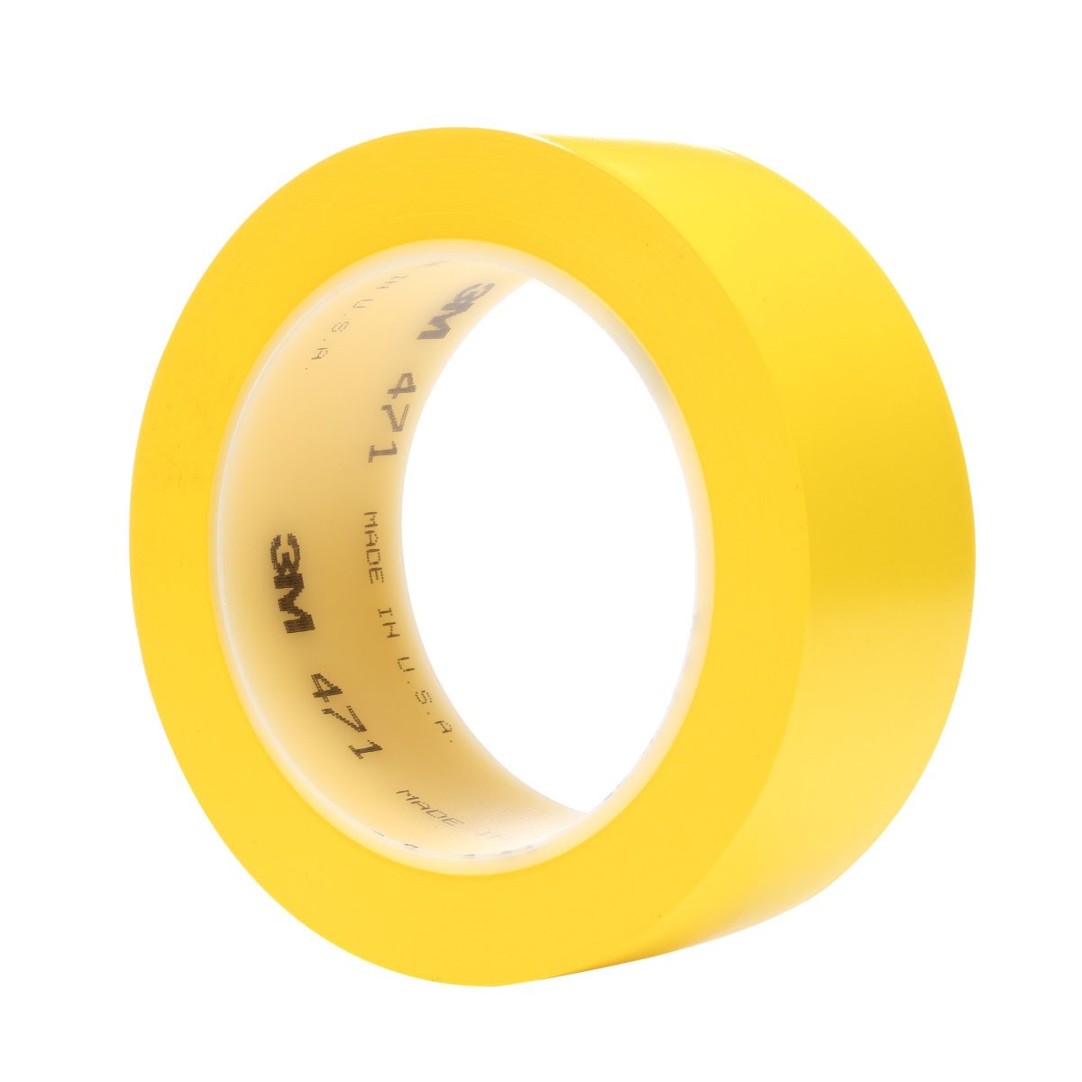3M 471 Vinyl Tape, Yellow, 1 1/2 in x 36 yd, 5.2 mil (7000047469) (24 Pack)