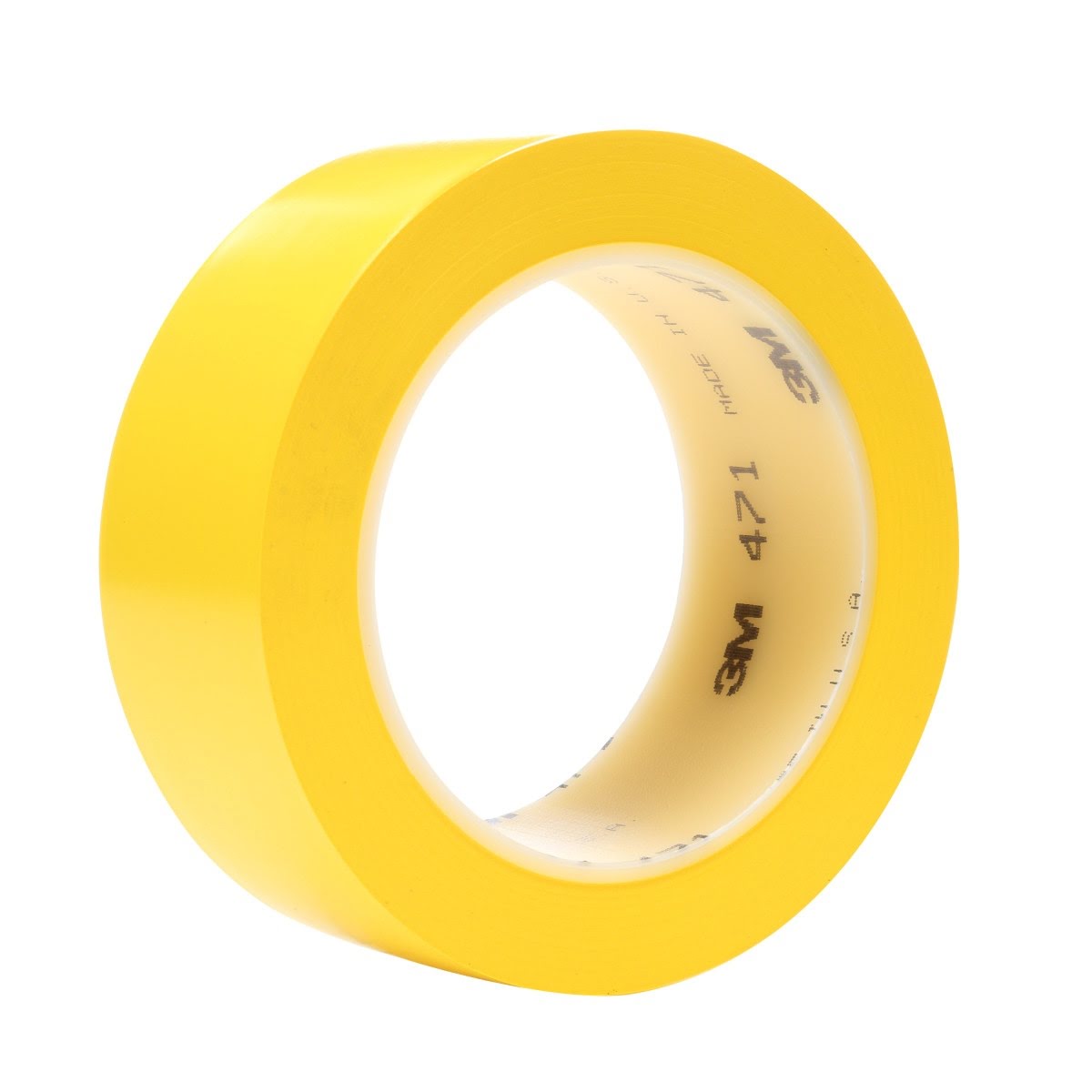 3M 471 Vinyl Tape, Yellow, 1 1/2 in x 36 yd, 5.2 mil (7000047469) (24 Pack) - 3