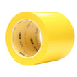 3M 471 Vinyl Tape, Yellow, 4 in x 36 yd, 5.2 mil (7000047471) (8 Pack)