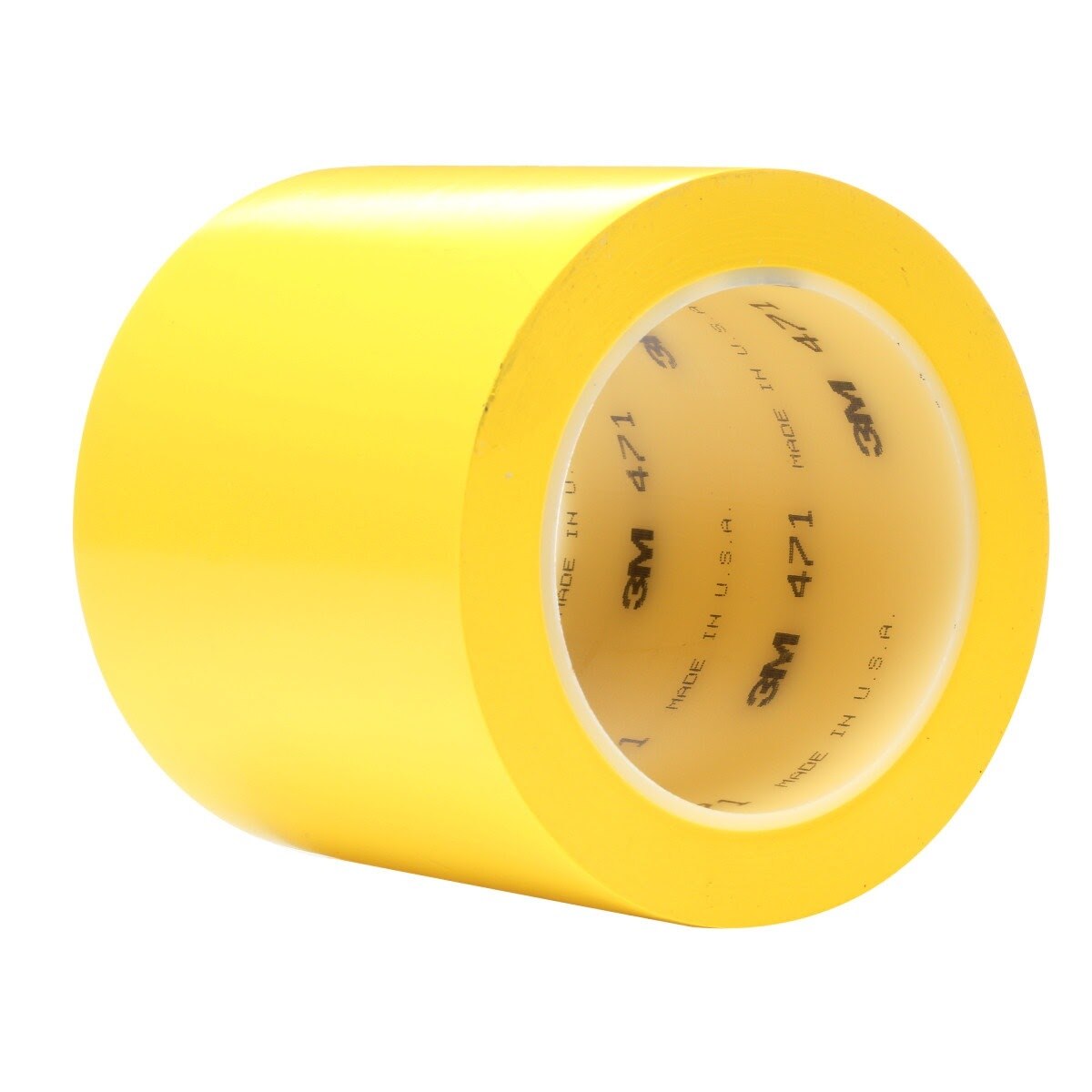 3M 471 Vinyl Tape, Yellow, 4 in x 36 yd, 5.2 mil (7000047471) (8 Pack) - 2