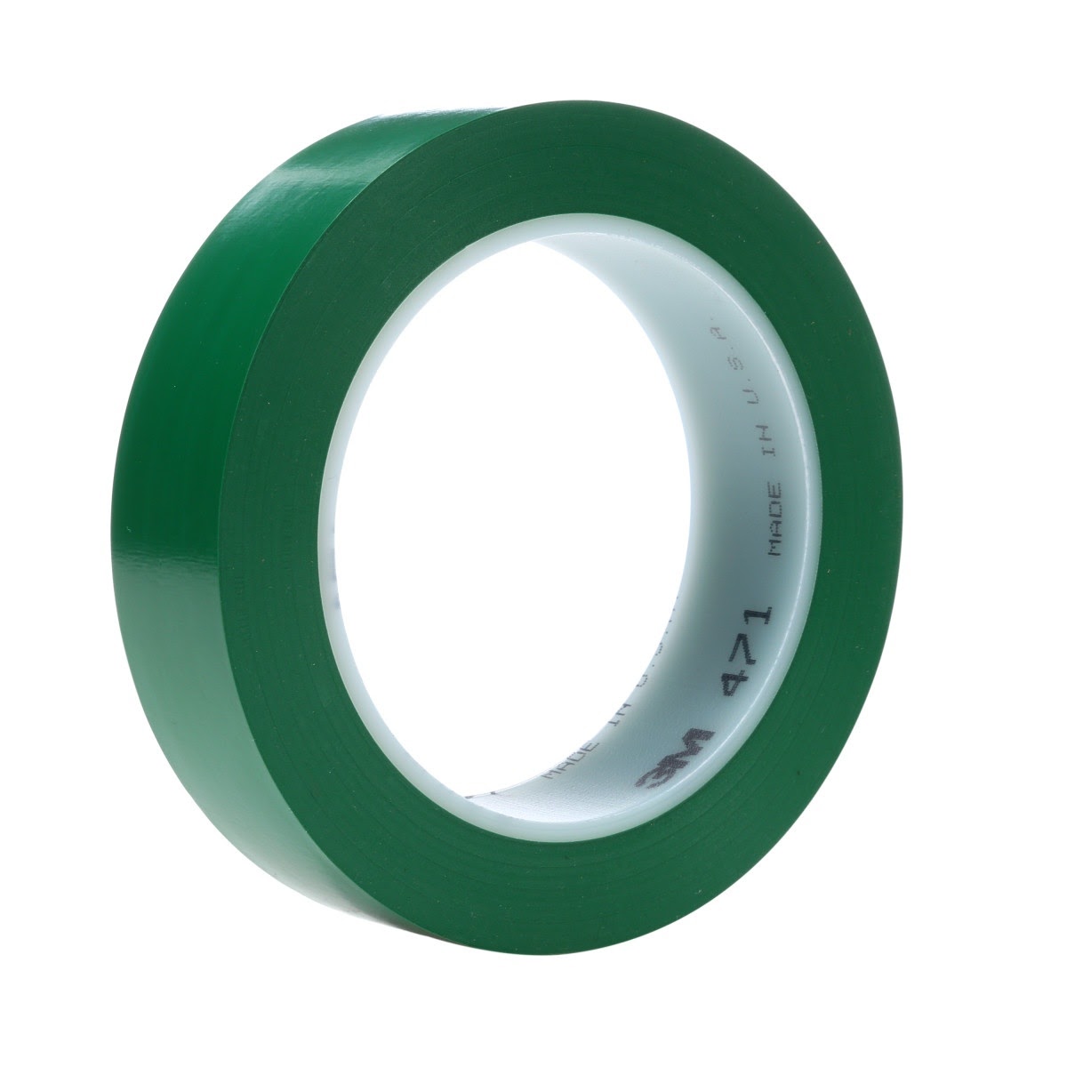 3M 471 Vinyl Tape, Green, 3/4 in x 36 yd, 5.2 mil (7000047478) (48 Pack)