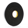 3M 4516 Vinyl Foam Tape, Black, 3/4 in x 36 yd, 62 mil (7000047492) (12 Pack)