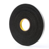 3M 4516 Vinyl Foam Tape, Black, 3/4 in x 36 yd, 62 mil (7000047492) (12 Pack) - 2