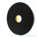 3M 4508 Vinyl Foam Tape , Black, 1 in x 36 yd, 125 mil, 9 per (7000047497) (9 Pack) - 2