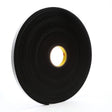 3M 4504 3319 Vinyl Foam Tape, Black, 3/4 in x 18 yd, 250 mil (7000047498) (144 Pack)