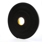 3M 4504 3319 Vinyl Foam Tape, Black, 3/4 in x 18 yd, 250 mil (7000047498) (144 Pack) - 2