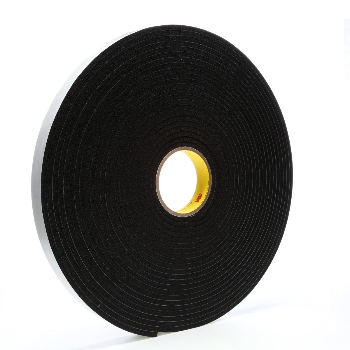 3M 4504 Vinyl Foam Tape, Black, 1 in x 18 yd, 250 mil (7000047499) (9 Pack)