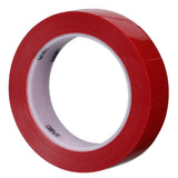 3M 483 Polyethylene Tape Red 1 in x 36 yd 5.0 mil (7000048379) (36 Pack) - 3