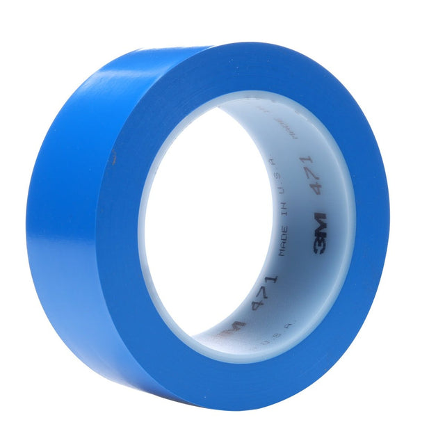 3M 471 Vinyl Tape, Blue, 1 1/2 in x 36 yd, 5.2 mil (7000048380) (24 Pack)