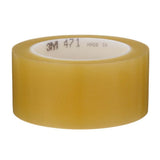 3M 471 Vinyl Tape , 2" x 36 yd 5.2 mil, Transparent (7000048403) (24 Pack)