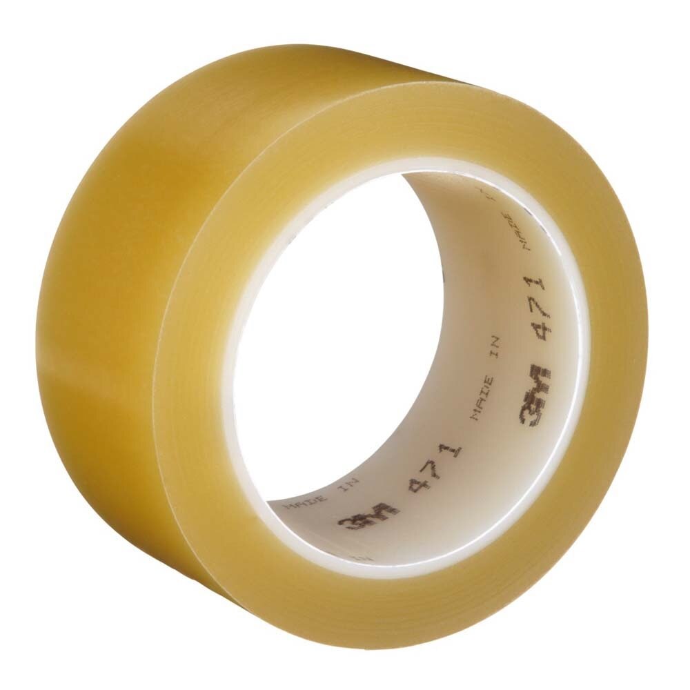 3M 471 Vinyl Tape , 2" x 36 yd 5.2 mil, Transparent (7000048403) (24 Pack) - 2