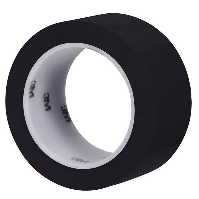 3M 483 Polyethylene Tape, Black, 2 in x 36 yd, 5.0 mil (7000048407) (24 Pack)