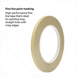 3M 218 Scotch Fine Line Tape, Green, 1/4 in x 60 yd, 5.0 mil (7000048456) (12 Pack) - 7
