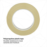 3M Scotch Fine Line Premium Masking Tape, Sand, 1/2 in x 60 yd, Polypropylene Roll (218) (7000048458) (12 Pack) - 6