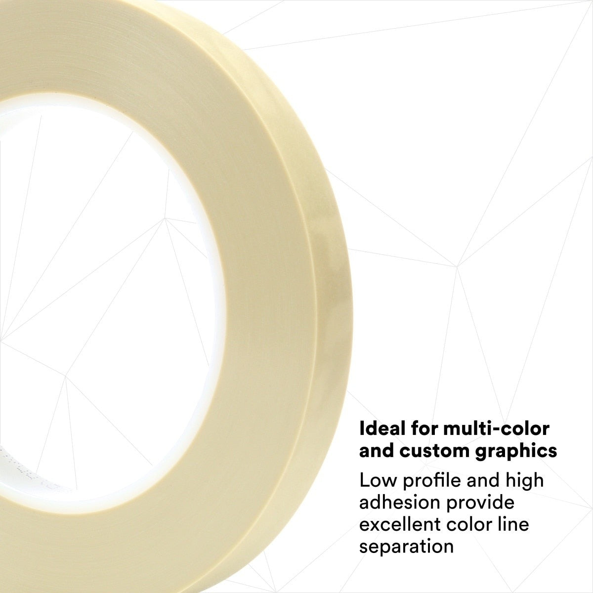3M Scotch Fine Line Premium Masking Tape, Sand, 1/2 in x 60 yd, Polypropylene Roll (218) (7000048458) (12 Pack) - 7