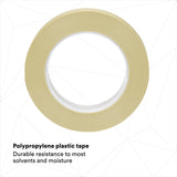 3M 218 Scotch Fine Line Tape, Polypropylene Film, Rubber Adhesive, Green, 3/4 in x 60 yd, 5.0 mil (7000048459) (12 Pack) - 6
