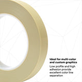 3M 218 Scotch Fine Line Tape, Polypropylene Film, Rubber Adhesive, Green, 3/4 in x 60 yd, 5.0 mil (7000048459) (12 Pack) - 7