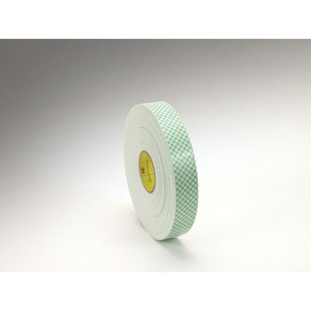 3M 4016 Double Coated Urethane Foam Tape, Off White, 1/2 in x 36 yd, 62 mil (7000048478) (18 Pack)