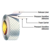 3M 4016 Double Coated Urethane Foam Tape, Off White, 1/2 in x 36 yd, 62 mil (7000048478) (18 Pack) - 2