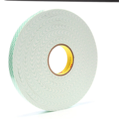 3M 4016 Double Coated Urethane Foam Tape, Off White, 1 in x 36 yd, 62 mil (7000048480) (Case of 9) (9Pack)
