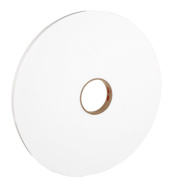 3M 4955 Double Sided Acrylic Foam Tape, White, 3/4 in x 36 yd, 80 mil (7000048520) (12 Pack)