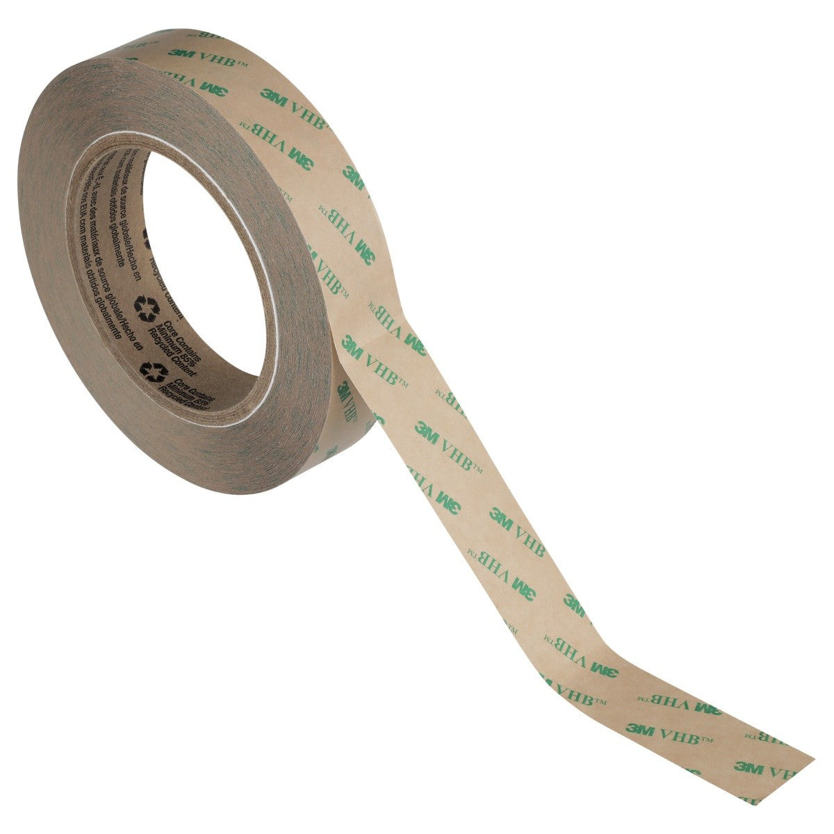 3M F9460PC VHB Adhesive Transfer Tape, Clear, 1/2 in x 60 yd, 2 mil (7000048539) (72 Pack) - 6