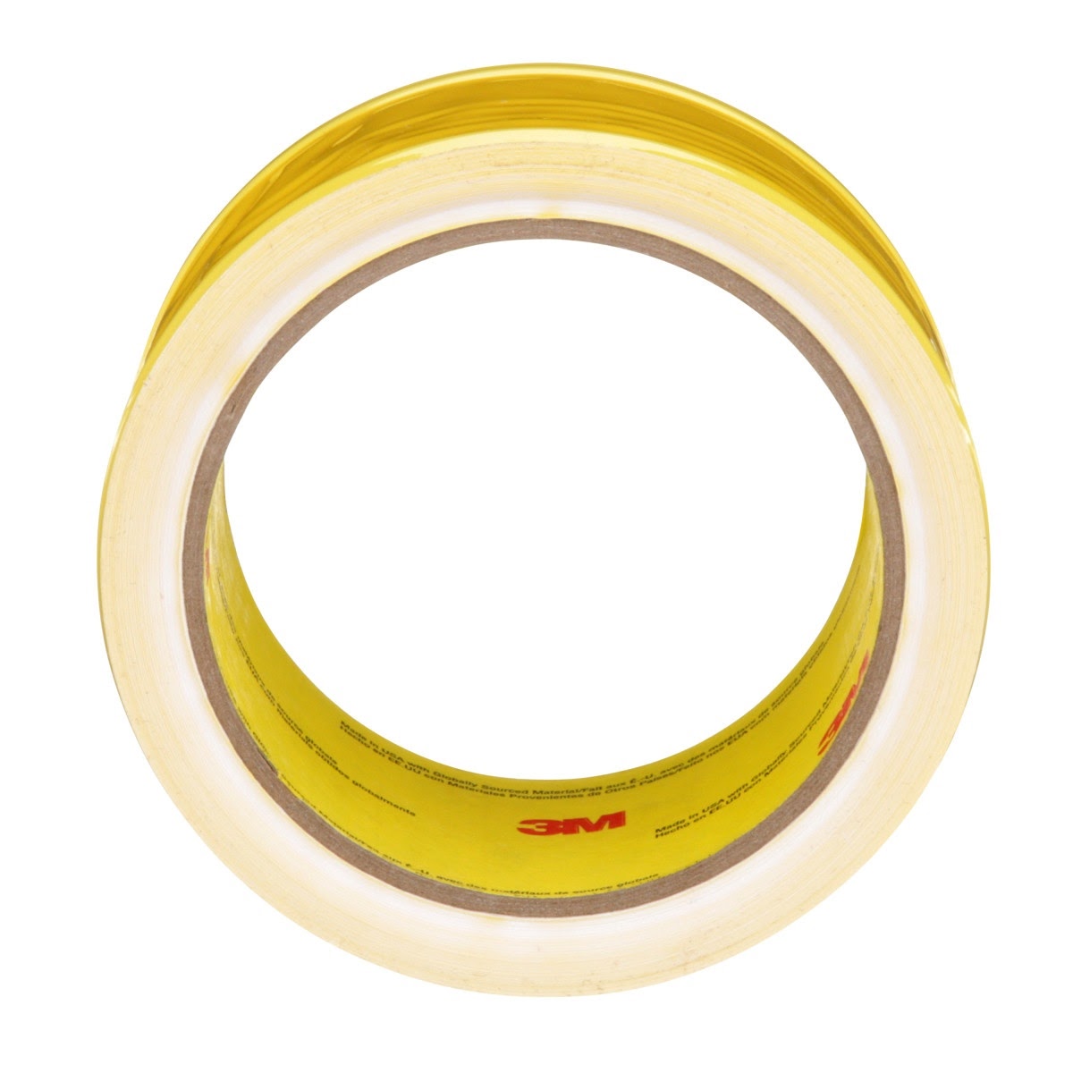 3M 695 Riveters Tape, Yellow with White Adhesive, 2 in x 36 yd, 3 mil (7000048596) (24 Pack) - 4