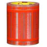 3M 824 Scotch Pouch Tape Roll, Pressure Sensitive, 2.5 mil, Orange and Transparent, 5 in x 6 in (7000048603) (12 Pack)