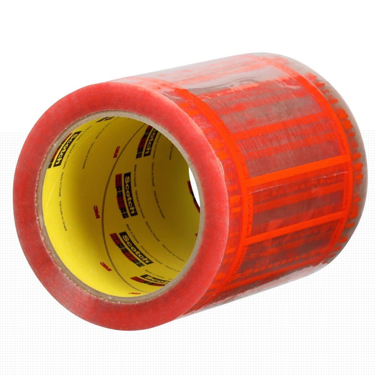 3M 824 Scotch Pouch Tape Roll, Pressure Sensitive, 2.5 mil, Orange and Transparent, 5 in x 6 in (7000048603) (12 Pack) - 4