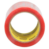 3M 824 Scotch Pouch Tape Roll, Pressure Sensitive, 2.5 mil, Orange and Transparent, 5 in x 6 in (7000048603) (12 Pack) - 5