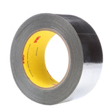 3M 363 High Temperature Aluminum Foil Glass Cloth Tape, Silver, 3/4 in x 36 yd, 7.3 mil (7000048751) (48 Pack) - 2