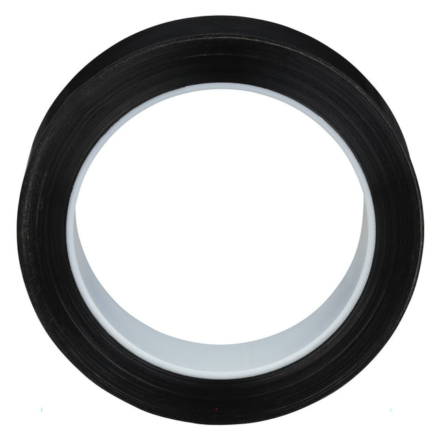 3M 850 Polyester Film Tape, Black, 1 1/2 in x 72 yd, 1.9 mil (7000048772) (24 Pack)