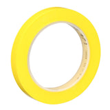 3M 471 Vinyl Tape, Yellow, 3/8 in x 36 yd, 5.2 mil (7000048775) (96 Pack)