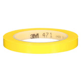 3M 471 Vinyl Tape, Yellow, 3/8 in x 36 yd, 5.2 mil (7000048775) (96 Pack) - 2