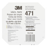 3M 471 Vinyl Tape, Yellow, 3/8 in x 36 yd, 5.2 mil (7000048775) (96 Pack) - 10