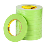 3M 233+ 26332 Scotch Performance Green Masking Tape, 12 mm x 55 m (7000048803) (48 Pack) - 2