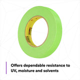 3M 233+ 26336 Scotch Performance Masking Tape, Green, 24 mm x 55 m (7000048804) (24 Pack) - 5