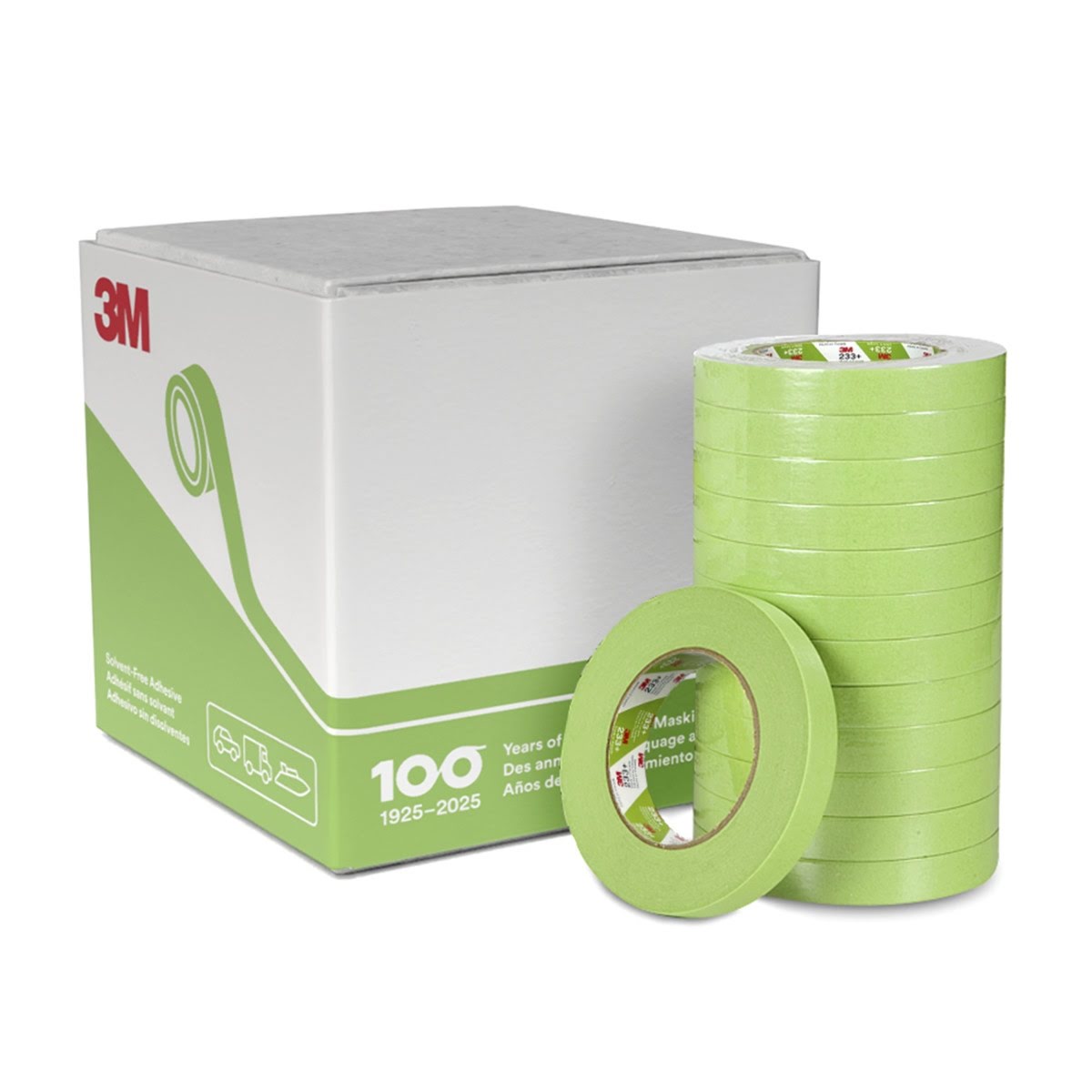 3M 233+ 26340 Scotch Performance Green Masking Tape, 48 mm x 55 m (7000048805) (12 Pack) - 4