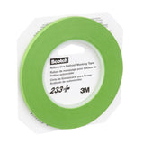 3M 233+ Scotch Performance Green Masking Tape, 6 mm x 55 m, Automotive Refinish (26344) (7000048806) (12 Pack) - 3