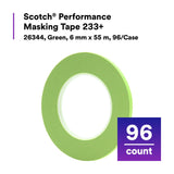 3M 233+ Scotch Performance Green Masking Tape, 6 mm x 55 m, Automotive Refinish (26344) (7000048806) (12 Pack) - 10