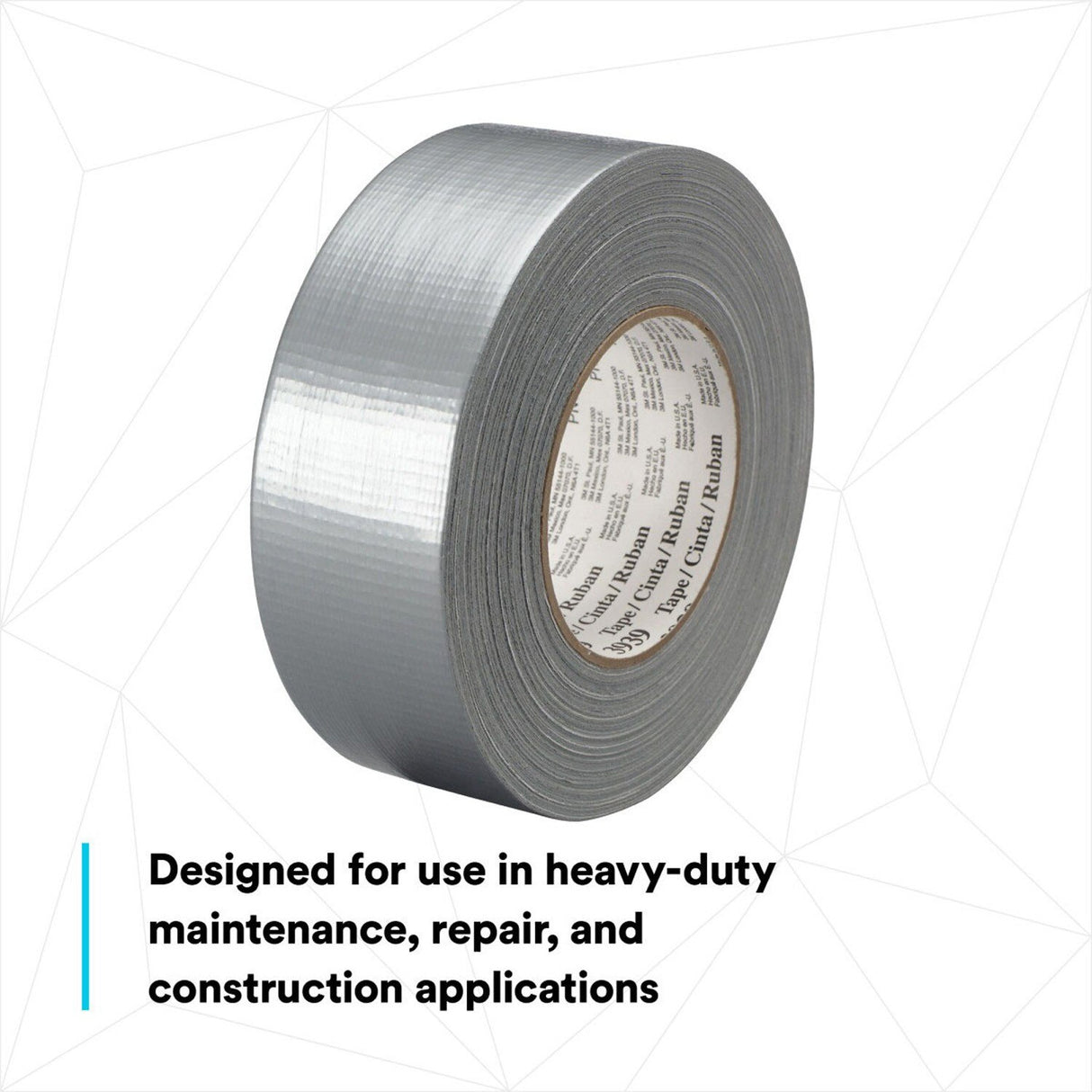 3M 3939 Heavy Duty Duct Tape, Silver, 15/16 in x 60 yd, 9.0 mil (7000048814) (36 Pack) - 5