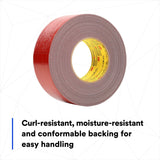 3M 8979N Performance Plus Duct Tape, Nuclear Grade, Red, 48 mm x 54.8 m, 11.7 mil (7000049014) (24 Pack) - 3