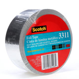 3M 3311 Scotch Aluminum Foil Tape, Silver, 2 in x 50 yd, 3.6 mil (7000049174) (12 Pack) - 2