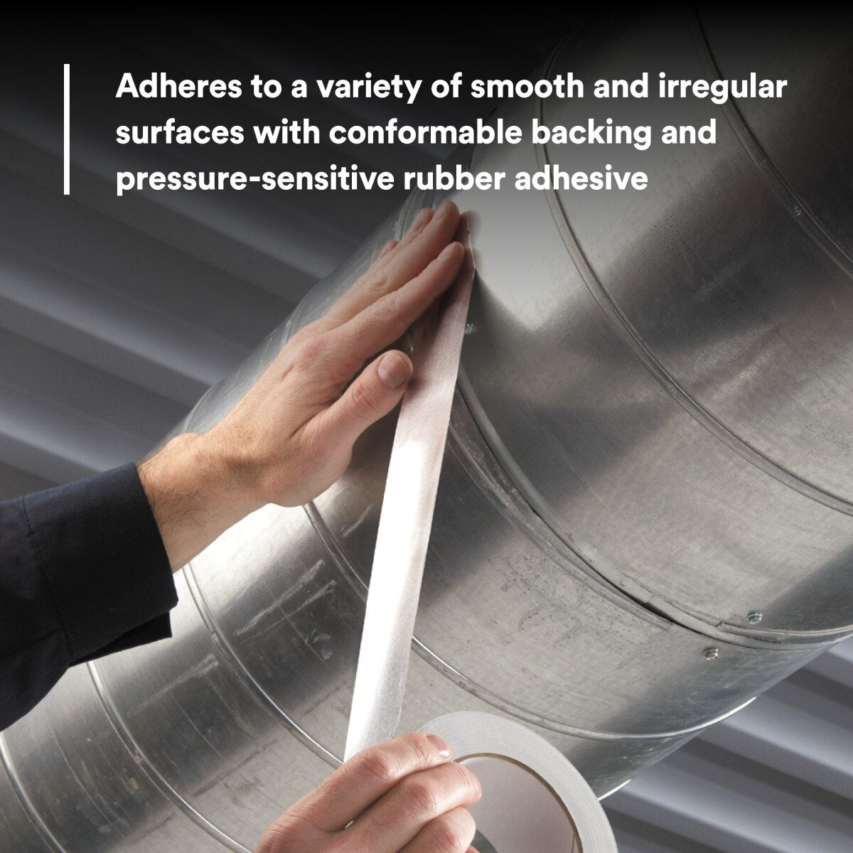 3M 3311 Scotch Aluminum Foil Tape, Silver, 2 in x 50 yd, 3.6 mil (7000049174) (12 Pack) - 6